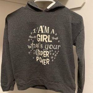 Large Jessica Simpson girl power hoodie